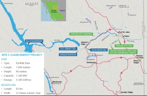 Map of Site C Region