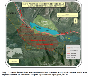 summit lake map